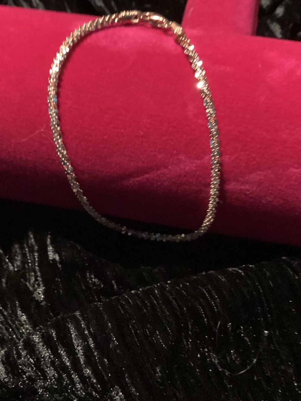 Delicate RoseGold Rope Bracelet 7 inches